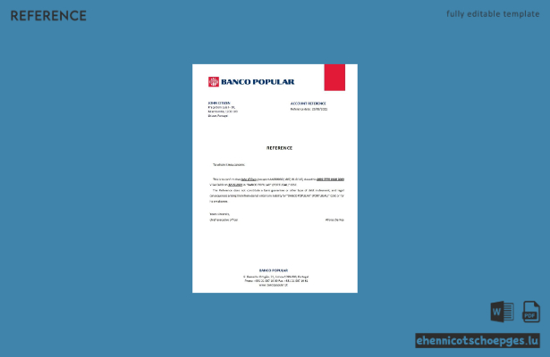Portugal Banco Popular Verschlussreferenzbeispiel Vorschau